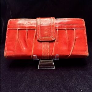 Red Fossil Wallet